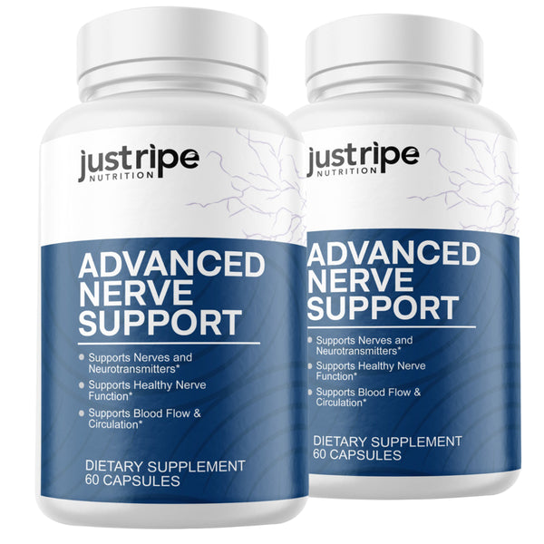 2 Pack Advanced Nerve Support by Just Ripe- 60 Capsules