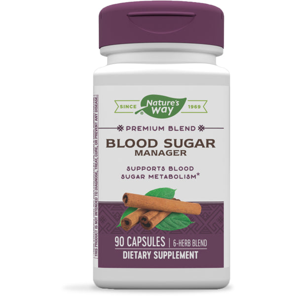 Nature'S Way Blood Sugar Manager to Support Blood Sugar Metabolism*, 90 Count