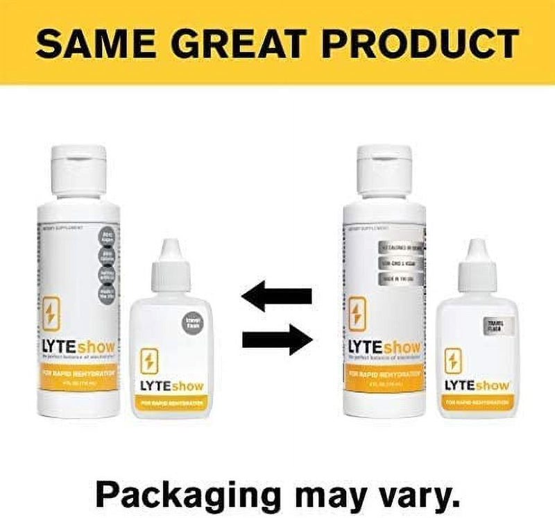 Lyteshow - Electrolyte Concentrate for Rapid Rehydration - No Sugars, No Additives - 40 Servings (With Magnesium, Potassium, Zinc)