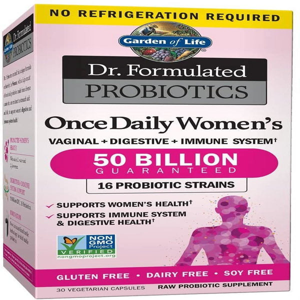 Garden of Life Dr. Formulated Once Daily Womens Shelf Stable Probiotics 16 Strains (2 Day Delivery)