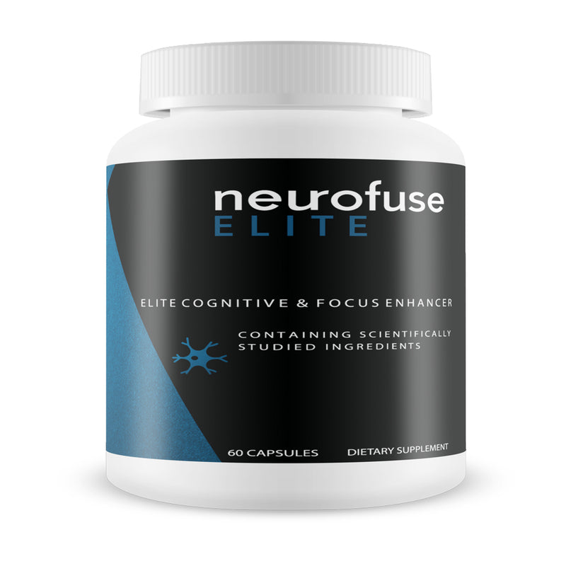 Neurofuse Elite Powerful Focus & Memory Nootropic Pill - Formula Helps Support Memory, Cognitive Function, Focus & Clarity - Reduce Brain Fog & Fatigue - 60 Count