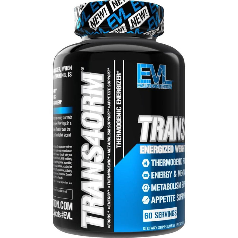 Trans4Orm Thermogenic Fat Burner Supplement - EVL Nutrition Weight Loss Pills Metabolism Booster - Appetite Suppressant for Weight Loss Diet Pills for Men & Women (60 Servings)