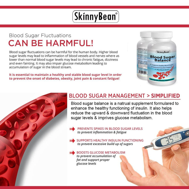Blood Balance Supplement. Control Glucose, Blood Glucose, Blood Pressure, Balance Blood Sugar
