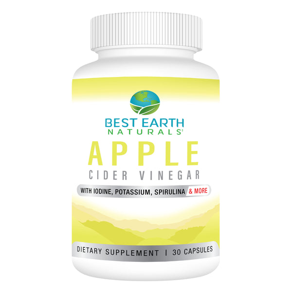 Best Earth Naturals, Apple Cider Vinegar Complex with Iodine Potassium Spirulina and More, 30 Count