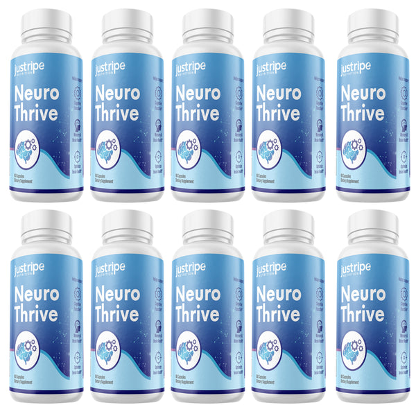 10 Pack Neuro-Thrive Supports Cognitive Function Memory & Brain Health - 60 Caps
