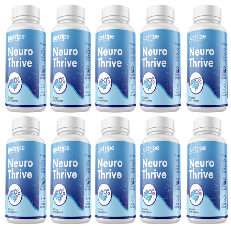 10 Pack Neuro-Thrive Supports Cognitive Function Memory & Brain Health - 60 Caps