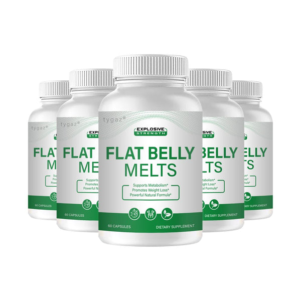 (5 Pack) Flatbelly Melts Capsules - Flat Belly Melts Natural Formula Capsules