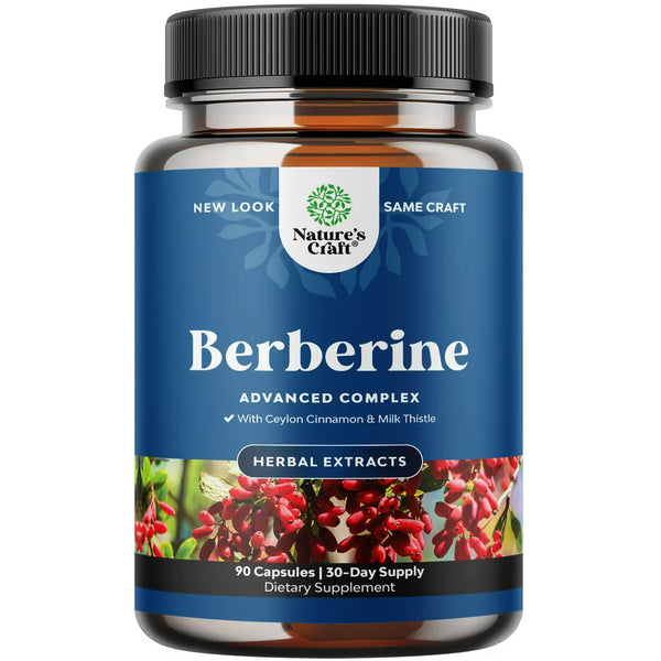 Balancing Berberine plus 1200Mg Complex per Serving - Antioxidant Berberine with Ceylon Cinnamon plus Silymarin Milk Thistle Extract - Active PK for Heart Health and Sugar Support 90 Veggie Capsules