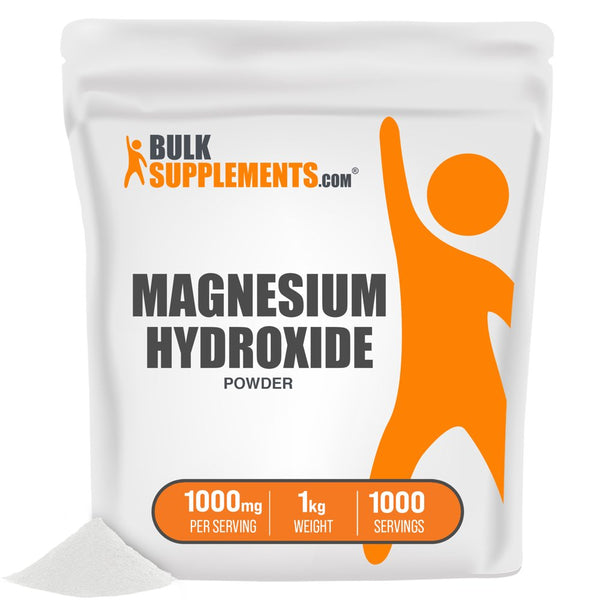 Bulksupplements.Com Magnesium Hydroxide Powder - Colon Support - Magnesium Supplement - Mild Laxative (1 Kilogram - 2.2 Lbs)