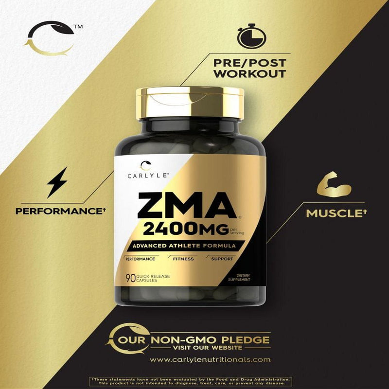 ZMA Supplement for Men & Women 2400Mg | 90 Count | by Carlyle
