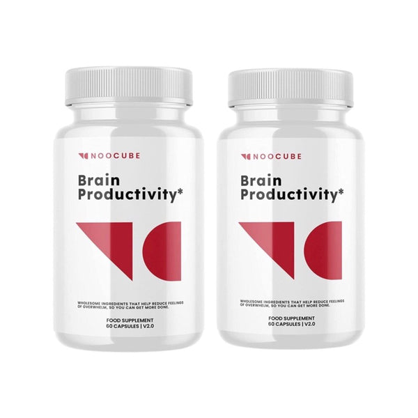 2 Pack Noocube Brain Productivity 60 Capsules