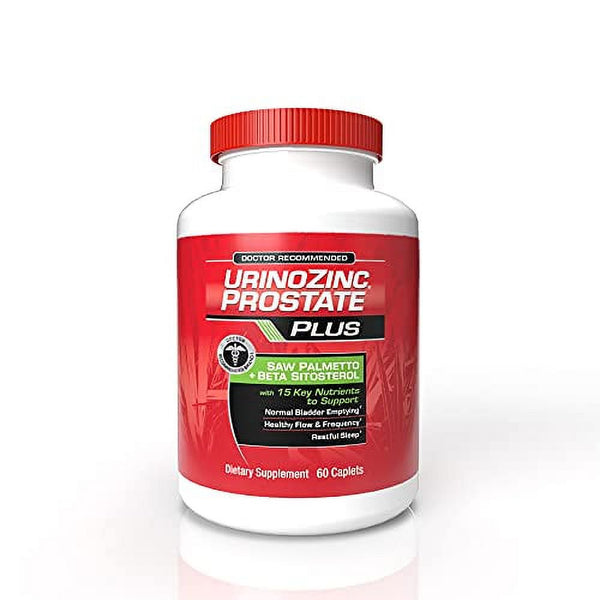 Urinozinc plus - Prostate Supplement with Beta Sitosterol & Saw Palmetto Reduce Frequent Urination Concerns & Support Your Prostate Health, 60 Caplets