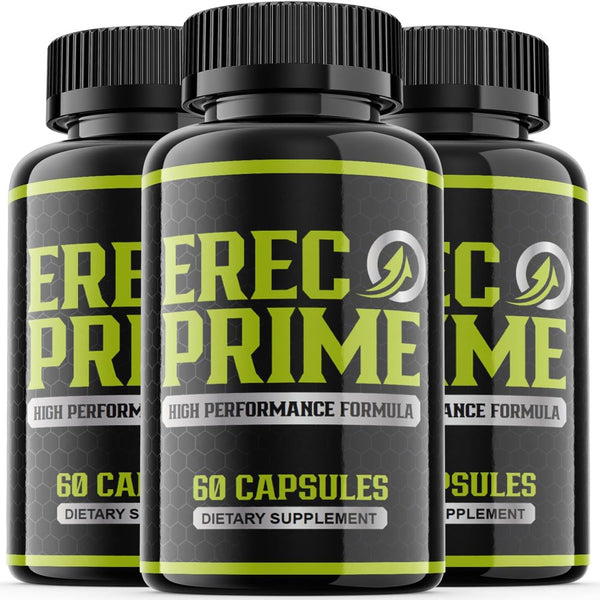 (3 Pack) Erec Prime - Dietary Supplement - 180 Capsules