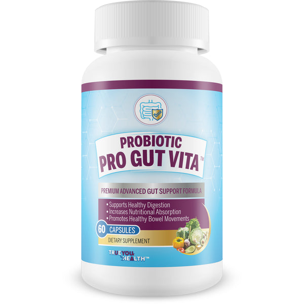 Probiotic Pro Gut Vita - Gut Health Support Probiotic & Vitamin Formula - Promote Healthy Digestion, Nutrient Absorption, Bowel Movements - Help Improve Gut Microbiome for Additional Health Benefits