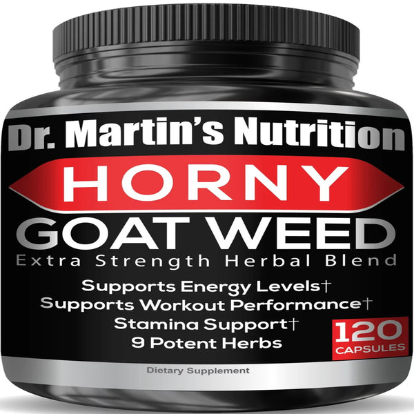 1650Mg Horny Goat Weed 120Ct with Maca, L-Arginine, Ginseng & Tribulus | Testosterone Booster for Energy, Performance, Endurance & Stamina | Male & Female Enhancement Pills