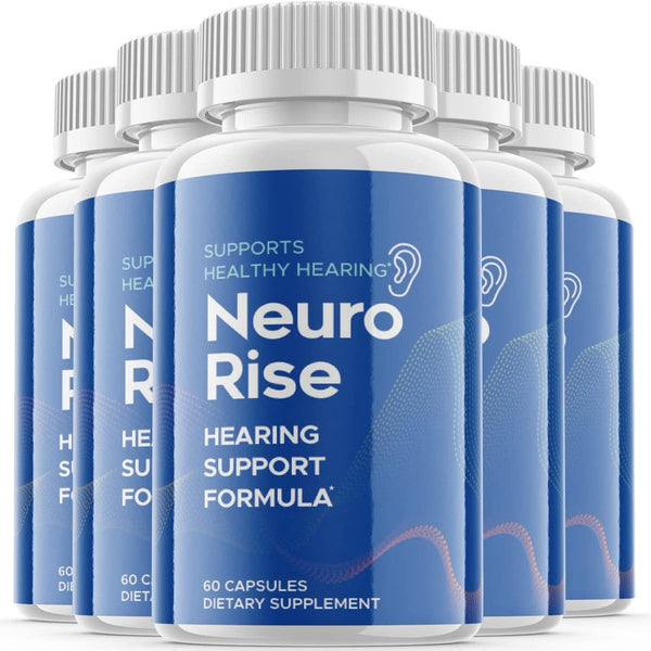 (5 Pack) Neuro Rise - Dietary Supplement for Hearing - Tinnitus Support for Healthy Middle and Inner Ear Structures, Including Cilia, Nerves and Blood Supply - 300 Capsules