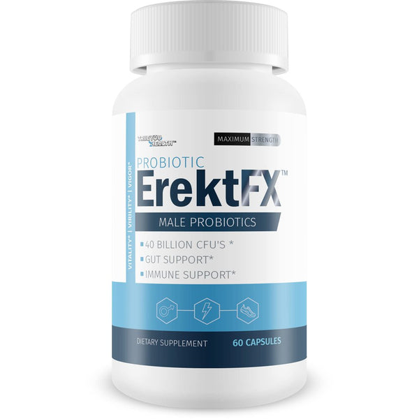 Probiotic Erektfx - Male Probiotics - Lift Your Gut Health to Support Your Overall Mind & Body - over 40 Billion Cfu’S of Probiotics Formulated for Men - Support Improved Overall Health
