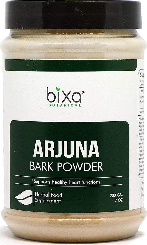 bixa BOTANICAL Arjuna Powder - 200G (7 Oz) (Terminalia Arjuna), Potent Heart Tonic and Rejuvenative | Helps To Heal Ulcers | Herbal Supplement For Heart Health.