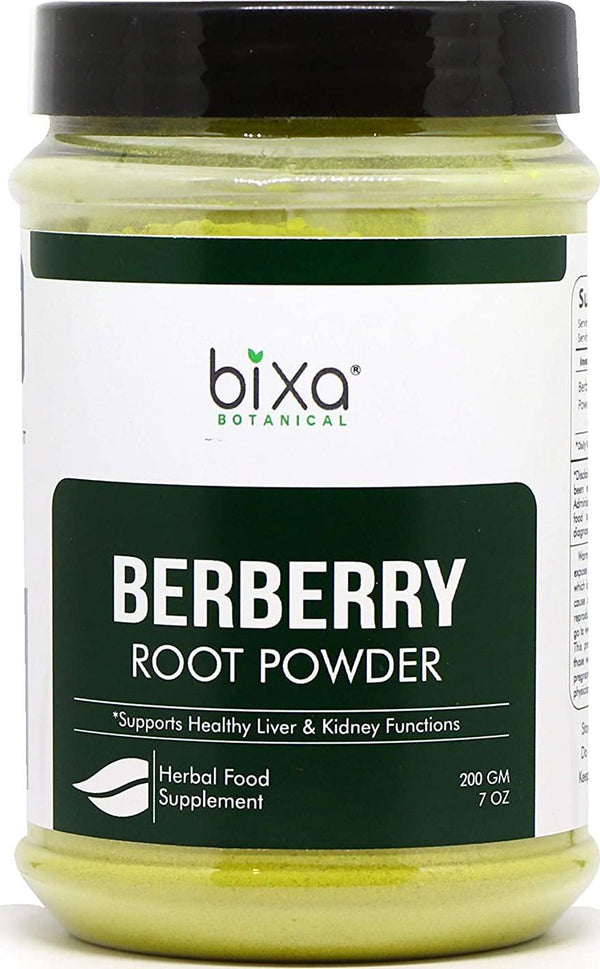 bixa BOTANICAL Berberry Root Powder (Berberis Aristata/Daruharidra), Supports Healthy Liver and Kidney Functions - 7 Oz (200G)