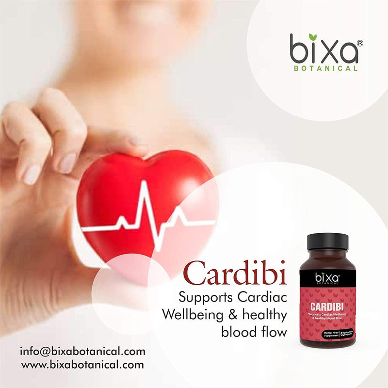 bixa BOTANICAL Cardibi Capsules, Arjuna And Garlic Extract For Supporting Cardiac Wellbeing and Healthy Blood Circulation - 60 Veg Capsules (450Mg)