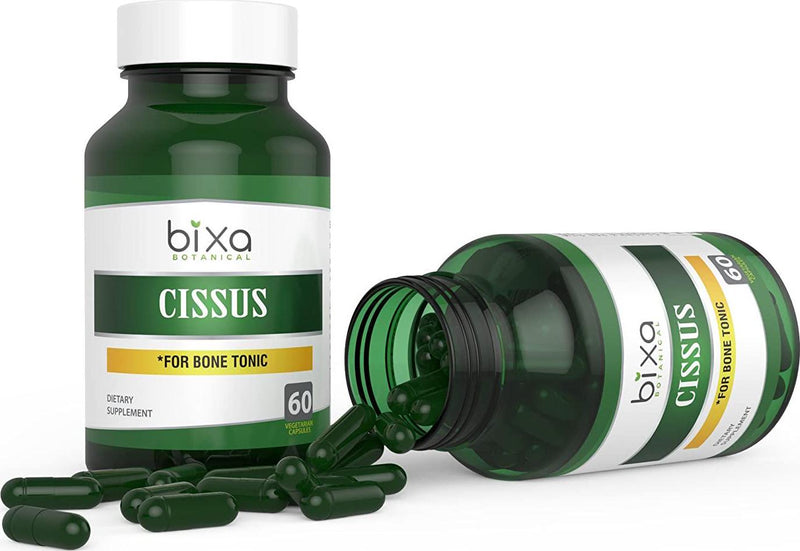 bixa BOTANICAL Cissus Extract Ayurvedic Herb For Bone Tonic, Herbal Supplement ,Veg Capsules 60 Count (450Mg)