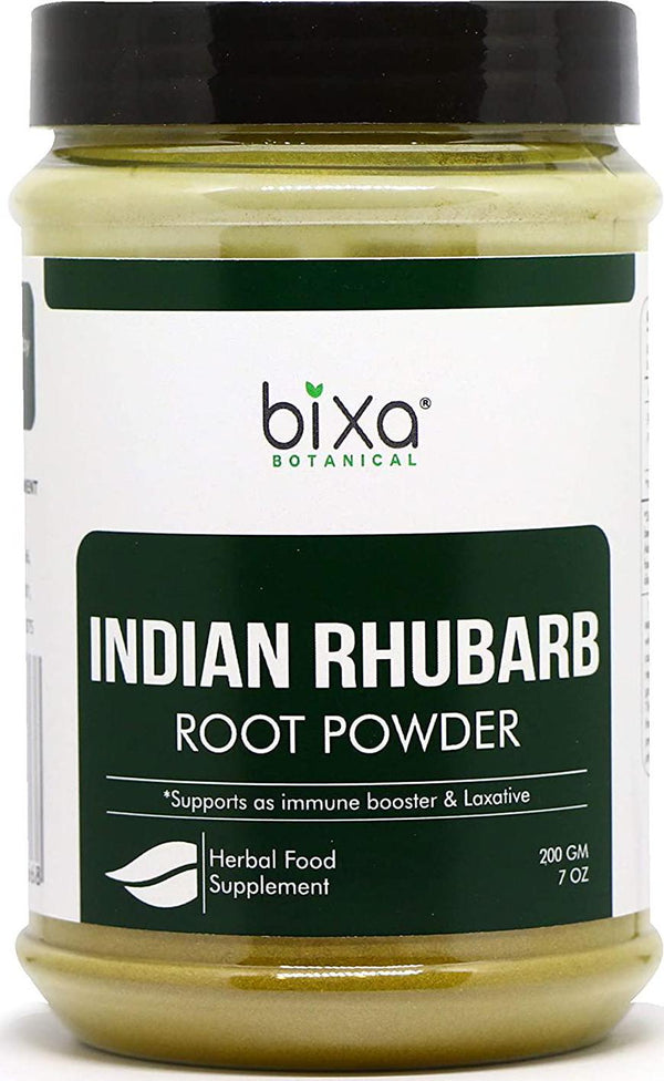bixa BOTANICAL Indian Rhubarb (Rheum Emodi), Supports As Immune Booster and Laxative - 7 Oz (200G)