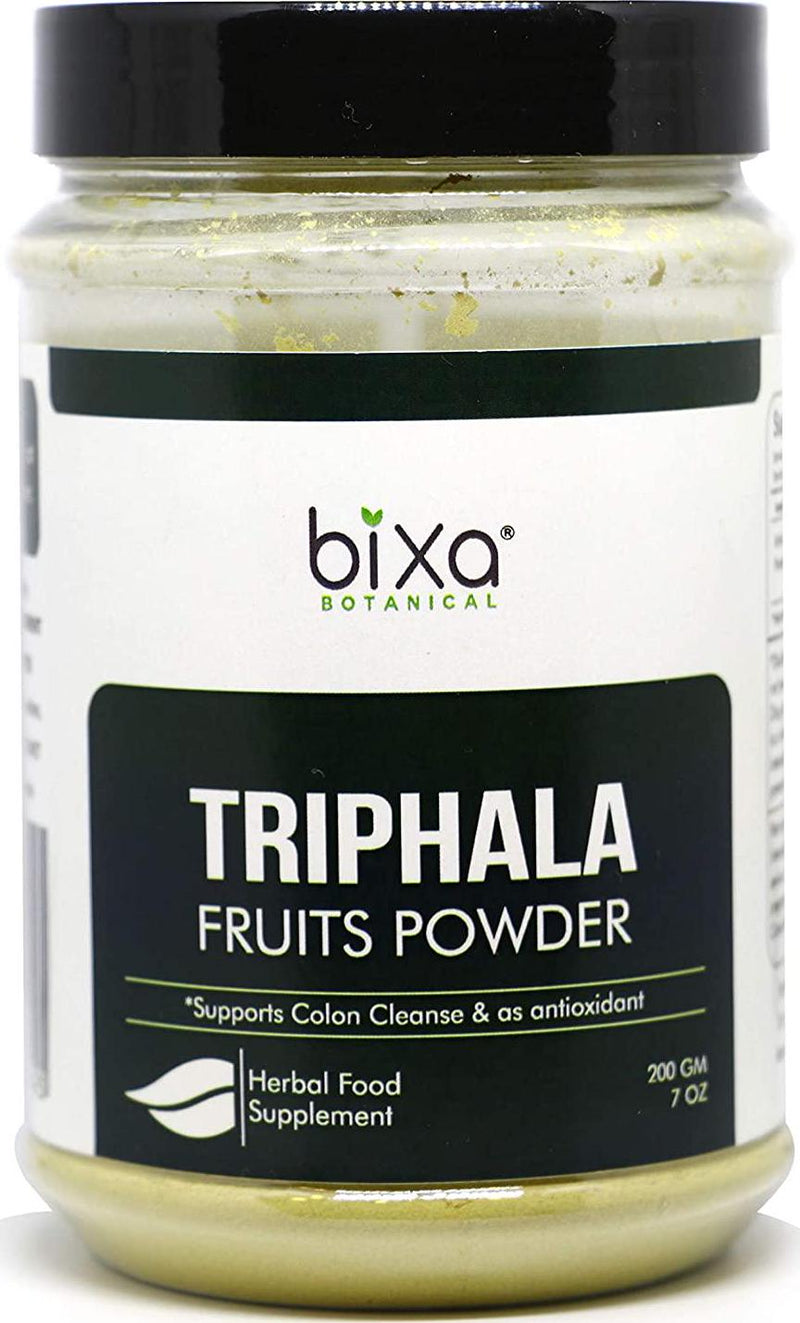 bixa BOTANICAL Triphala Powder(Haritaki, Bibhitaki and Amla) For Healthy Digestion and Absorption, Anti-Oxidant Herbal Supplement and Blood Purifier, Externally Useful For Strengthening The Hair Roots