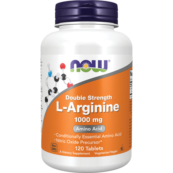 NOW Supplements, L-Arginine 1,000 Mg, Nitric Oxide Precursor*, Amino Acid, 120 Tablets