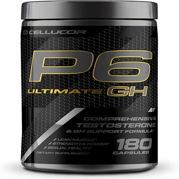 Cellucor P6® Ultimate GH Testosterone Booster + GH Support + Lean Muscle + 180 Capsules + 30 Servings