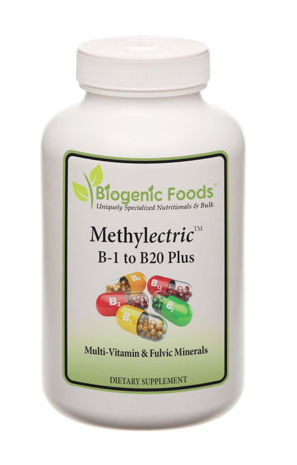 Methylectric B-50 Complex - Methylated B1 - B20 Multi-Vitamin and Fulvic Minerals Veggie Caps