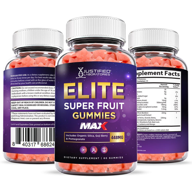 (10 Pack) Elite Keto Max Gummies Dietary Supplement 600 Gummys