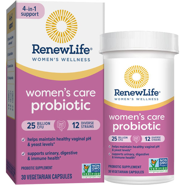 Renew Life Womens Wellness, Womens Care Probiotic, 25 Billion CFU per Cap., 30 Ct. Value Pack*