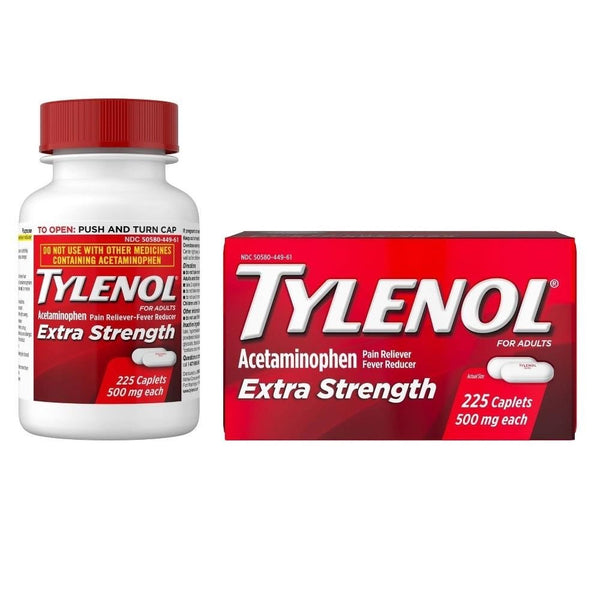 Tylenol Extra Strength Caplets with 500 Mg Acetaminophen, 225 Ct
