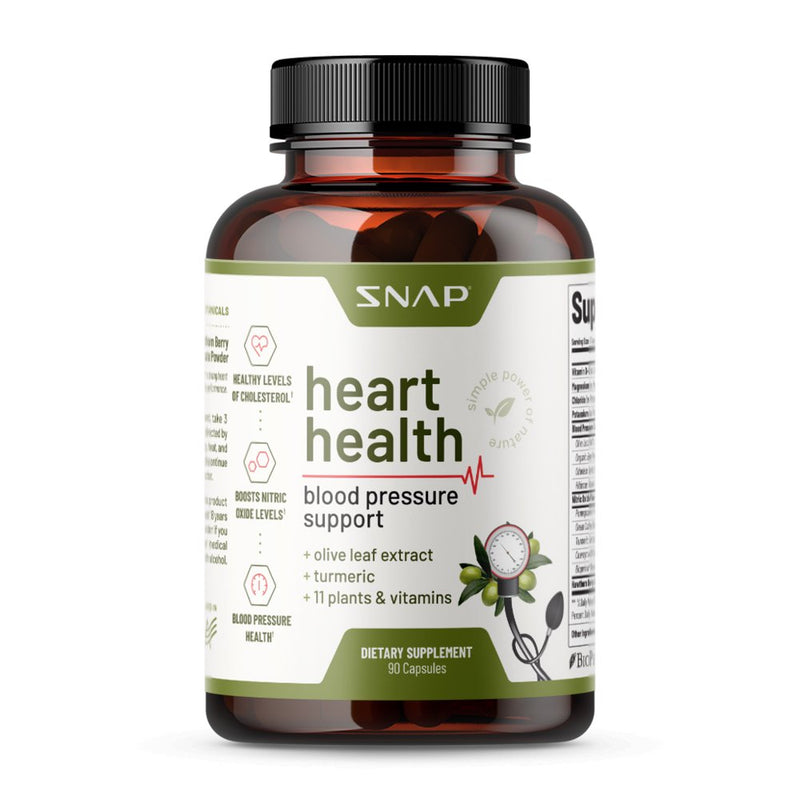 Heart Health & Testo Booster, Snap Supplements Heart and Sexual Wellness Supplement, 2-Pack Bundle, 90 Capsules Each