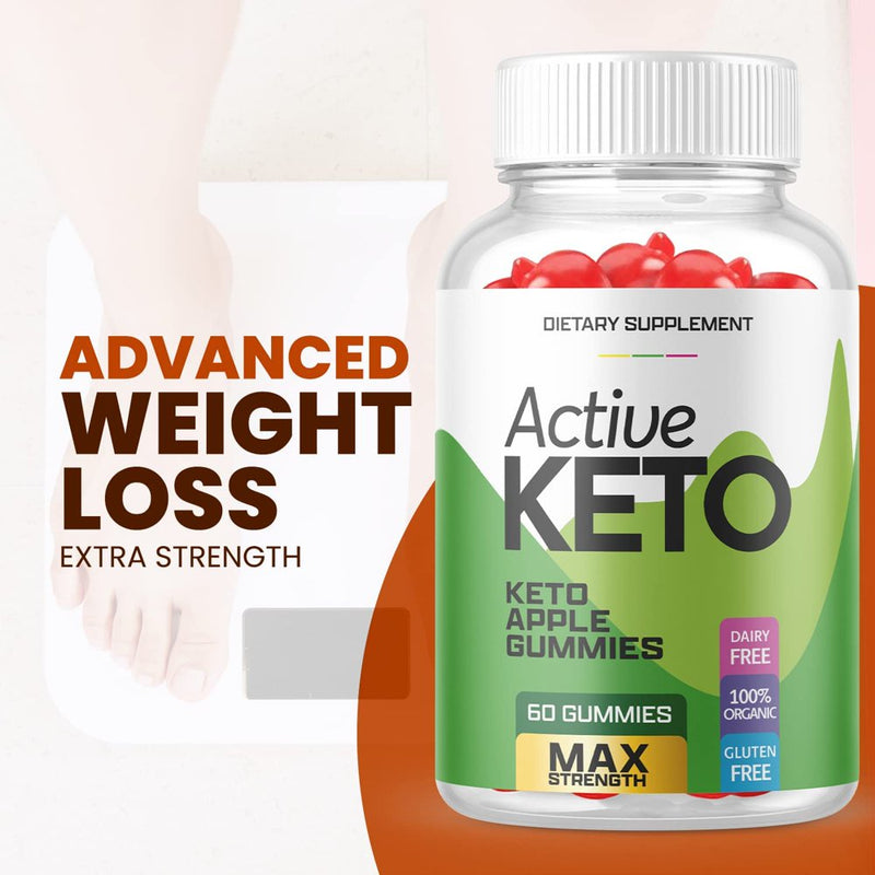 (1 Pack) Active Keto ACV Gummies - Supplement for Weight Loss - Energy & Focus Boosting Dietary Supplements for Weight Management & Metabolism - Fat Burn - 60 Gummies