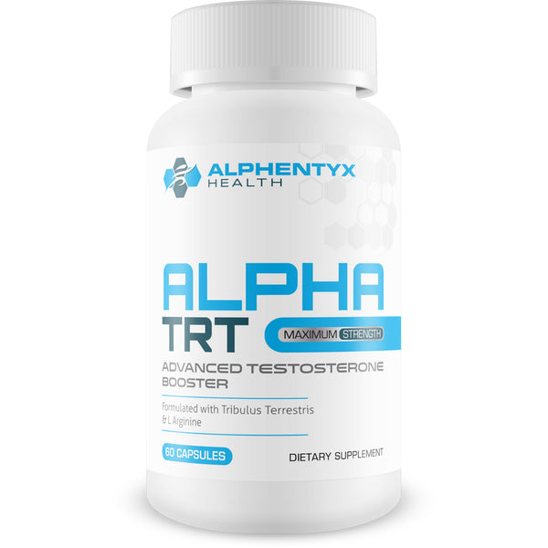 Alphentyx Health Alpha TRT - Maximum Strength - Advanced Testosterone Booster - Increase Energy and Lean Muscle Mass - 60 Count
