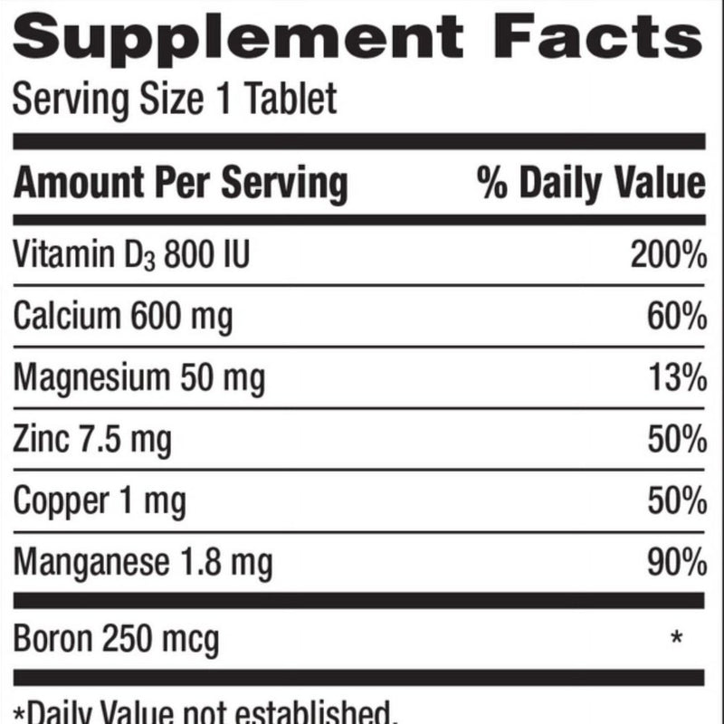 Caltrate Bone Health Advanced Calcium 600+D3 plus Magnesium, Zinc, Copper & Manganese 320 Tablets