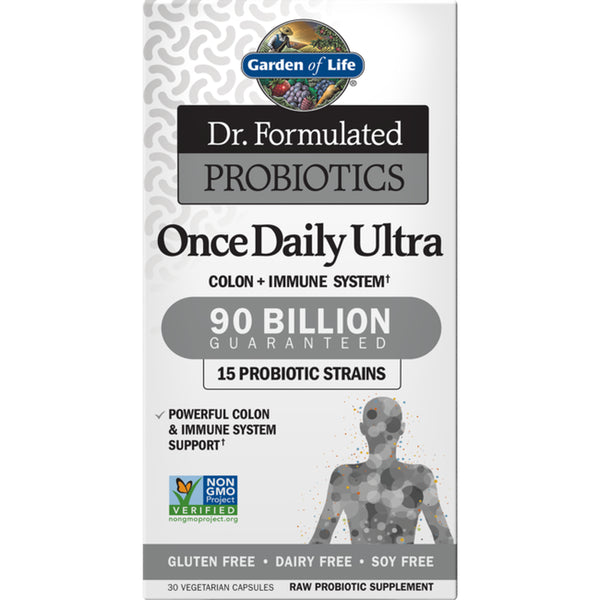 Garden of Life - Dr. Formulated Probiotics Once Daily Ultra 90 Billion CFU - 30 Vegetarian Capsules