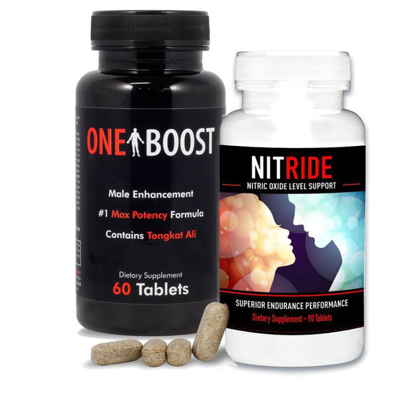 Nitric Oxide Booster & Testosterone Booster, L-Arginine & Tongkat Ali Supplements, 2 Pack to Boost Blood Flow & Increase Libido, Enhance Stamina, Wow Your Pre-Workout X-Energy