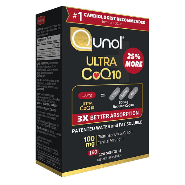 Qunol Ultra Coenzyme Q10 (Coq10) 100Mg Softgels, 150 Ct.