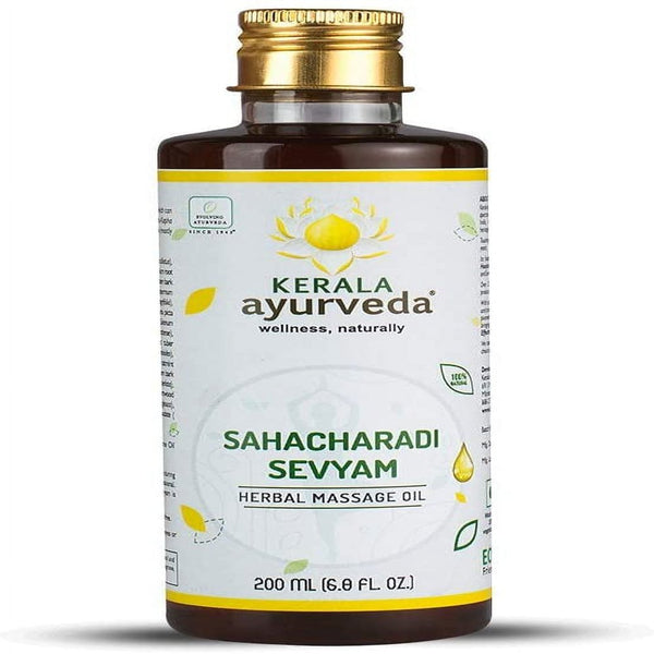 Kerala Ayurveda Sahacharadi Sevyam - Ayurvedic Oil for Internal Use to Pacifies Vata, Help Maintain Normal Blood Flow, and Support Healthy Colon, 6.8 Fl Oz