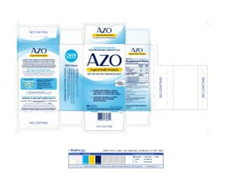 AZO Vaginal Health Probiotic Supplement Capsules for Female Balance, 14 Ct