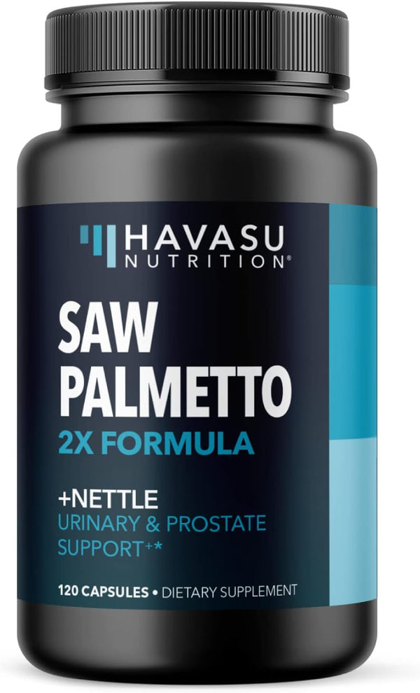 Havasu Saw Palmetto Stinging Nettle Supplement | Men Hair Loss & Prostate Supplement | 120Ct