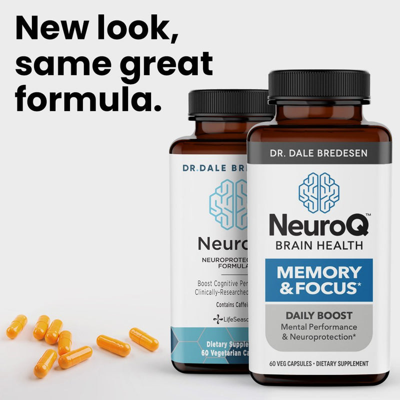 Neuroq Memory & Focus - Neuroprotective Formula by Dr. Dale Bredesen - Boost Cognitive Performance and Maintain Memory and Healthy Brain Function - 60 Capsules