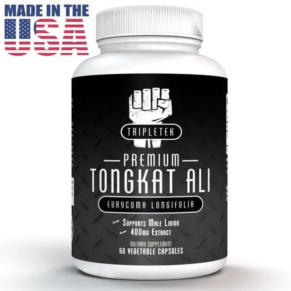 Tripletek Premium Testosterone Booster, Tongkat Ali Extract, 60 Ct.