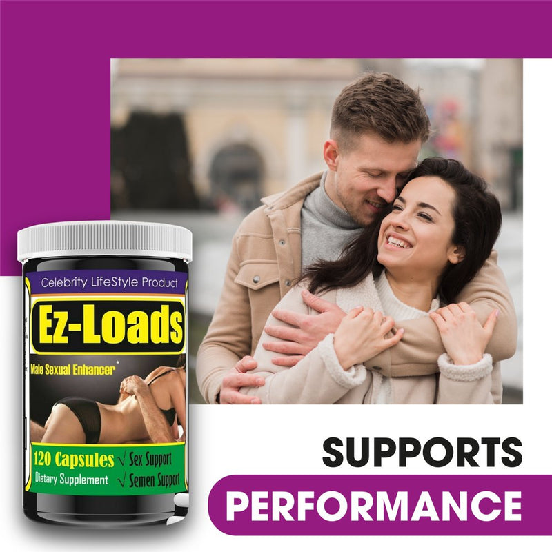 Ez Loads Testosterone Booster for Men, Male Enhancing Supplement 120 Count by Celebrity Lifestyle