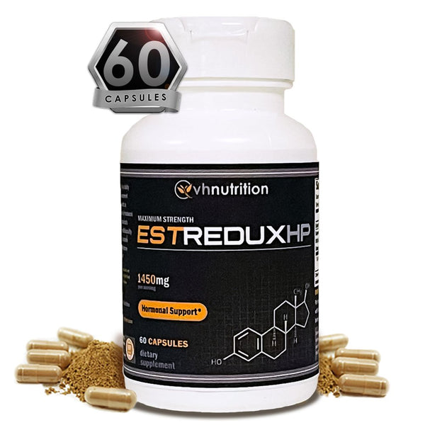 VH Nutrition ESTREDUX HP Estrogen Blocker for Men* | 1450Mg of Maximum Strength Hormone Support W/ DIM, Tongkat Ali, Ashwagandha | 60 Capsules