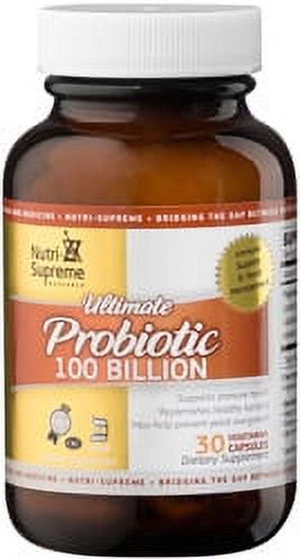 Nutri-Supreme Research Kosher Ultimate Probiotic Immune Support & Yeast Management 100 Billion - 30 Vegetarian Capsules