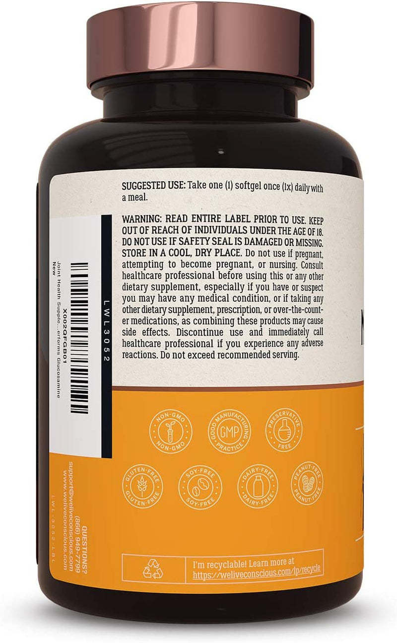 Live Conscious Movewell plus Krill Oil Joint Health, 353 Mg, 30 Softgels