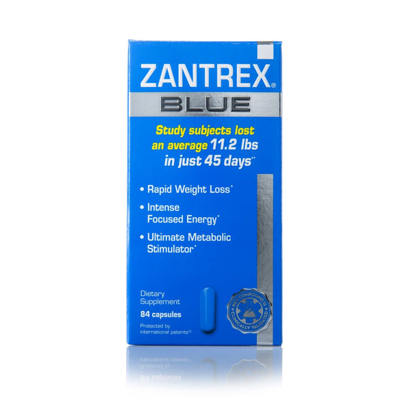 Zantrex Blue High-Energy Rapid Weight Loss Supplement - Advanced Metabolic Boosting Formula, Reduces Body Fat, Enhances Stamina & Performance - 84 Count Capsules